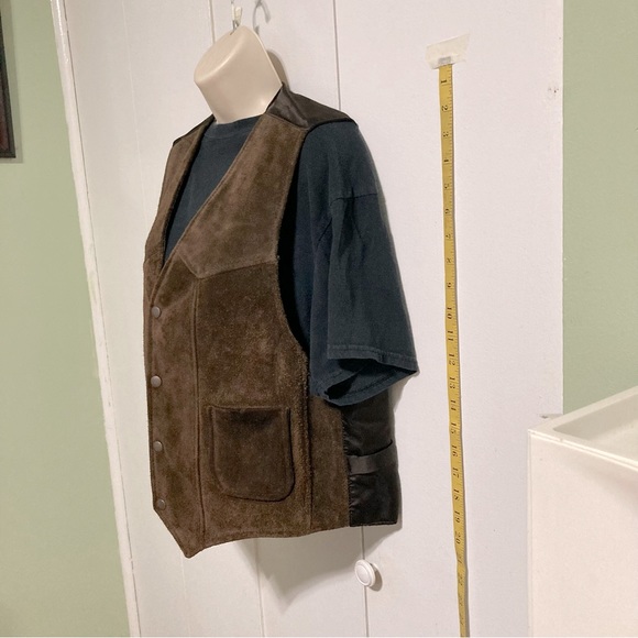 Nugget London Brown Genuine Suede Vest Men's Large - Picture 5 of 16